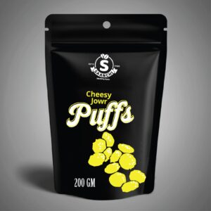 Cheesy Jowar Puffs